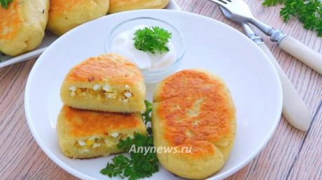 Зразы картофельные с яйцом