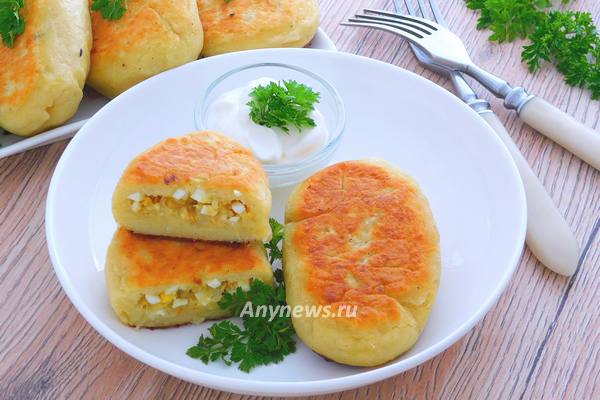 Зразы картофельные с яйцом
