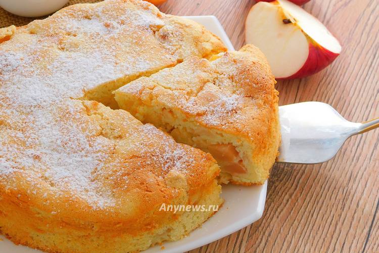 Яблочный пудинг с манной крупой - рецепт