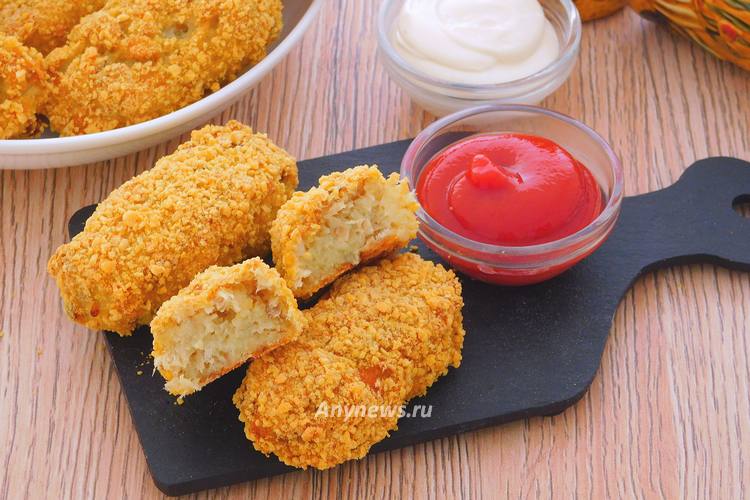 Рыбные палочки в панировке - рецепт