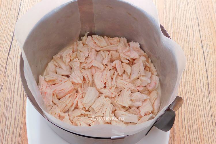 Куриное филе разобрать на волокна