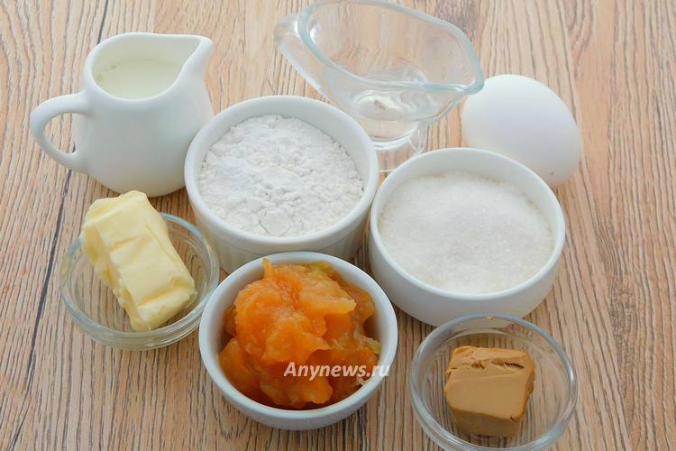 Жареные пирожки с повидлом - ингредиенты