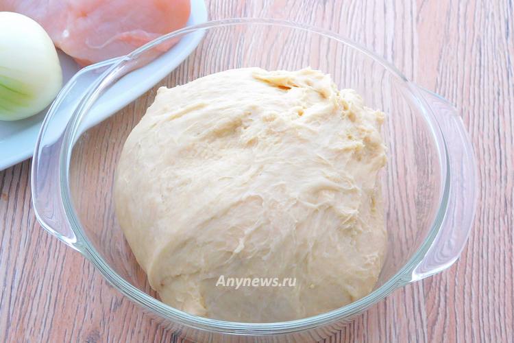 Тесто для пирожков лодочек с курицей и картошкой