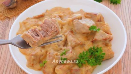 Свинина в сметанном соусе