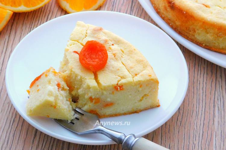 Запеканка из творога с курагой - рецепт