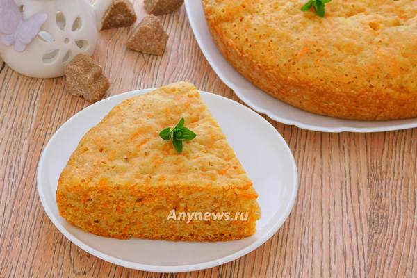 Морковный пирог в мультиварке