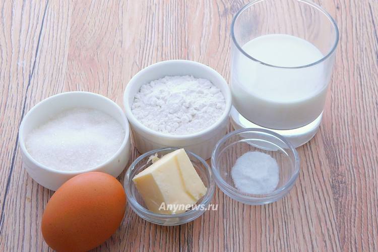 домашние молочные коржики - продукты