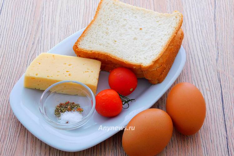 Яйцо в хлебе в духовке - ингредиенты