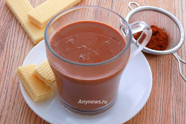 Горячий шоколад из какао-порошка - рецепт
