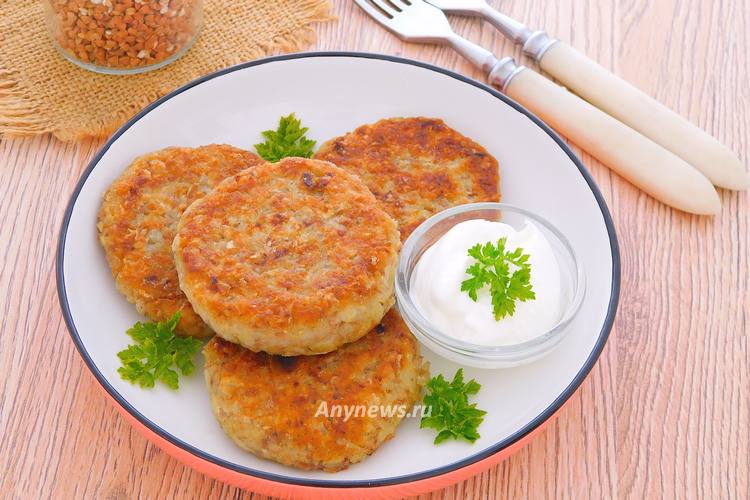 Котлеты из гречки без мяса на сковороде