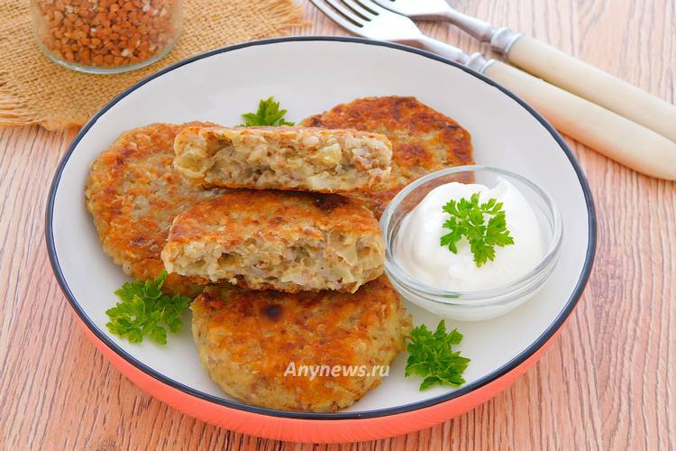 Гречневые котлеты без мяса на сковороде