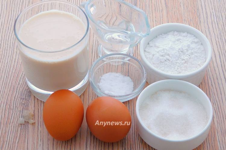 Блины на топленом молоке - ингредиенты