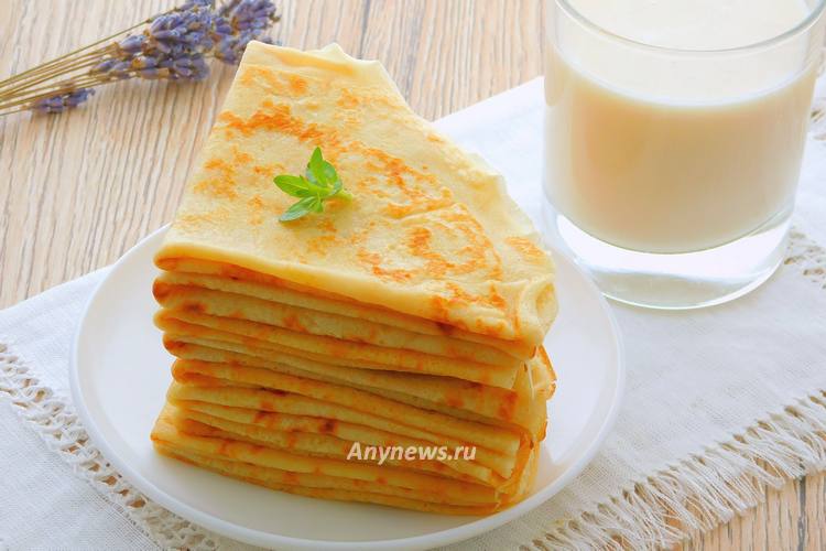 Блинчики на топленом молоке