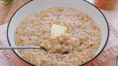 Пшеничная каша на молоке в мультиварке