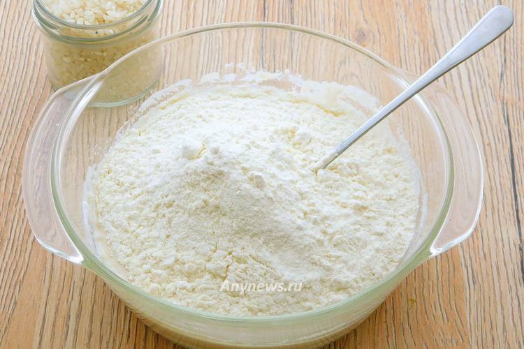 Ввести пшеничную муку