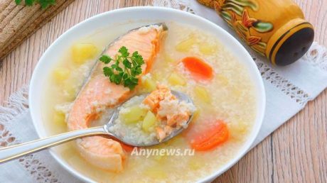Рыбный суп с пшеном и картошкой