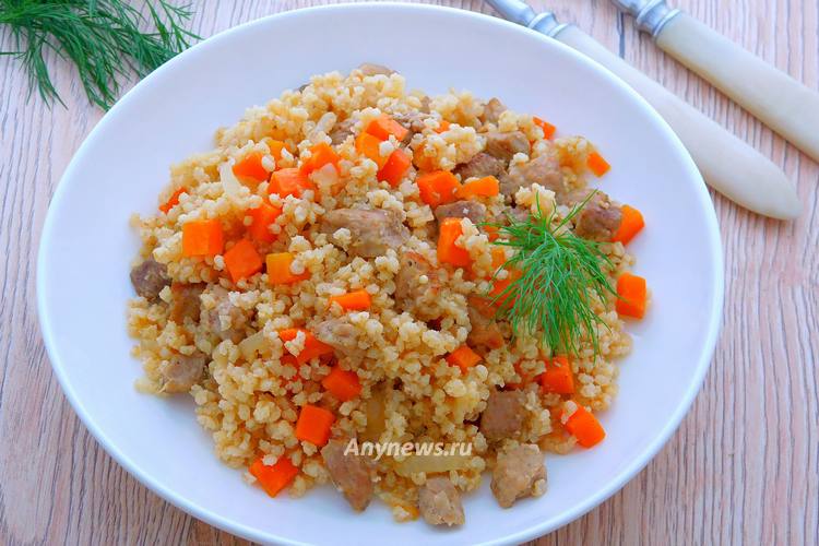Пшенная каша с мясом - рецепт